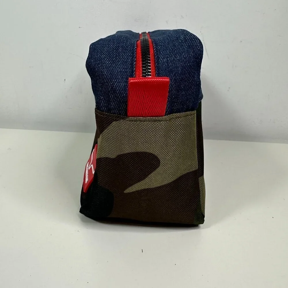 New Kimes Ranch Jeans Shave, Toiletry, Cosmetic Bag Camo, Denim
